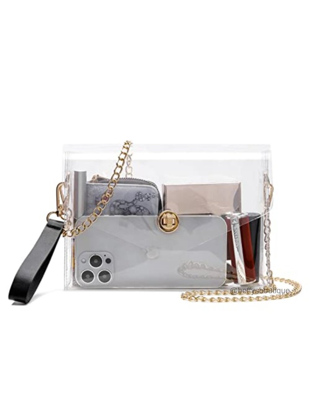 Transparent Clutch Clear Purse Crossbody Shoulder Bag Stadium Approved